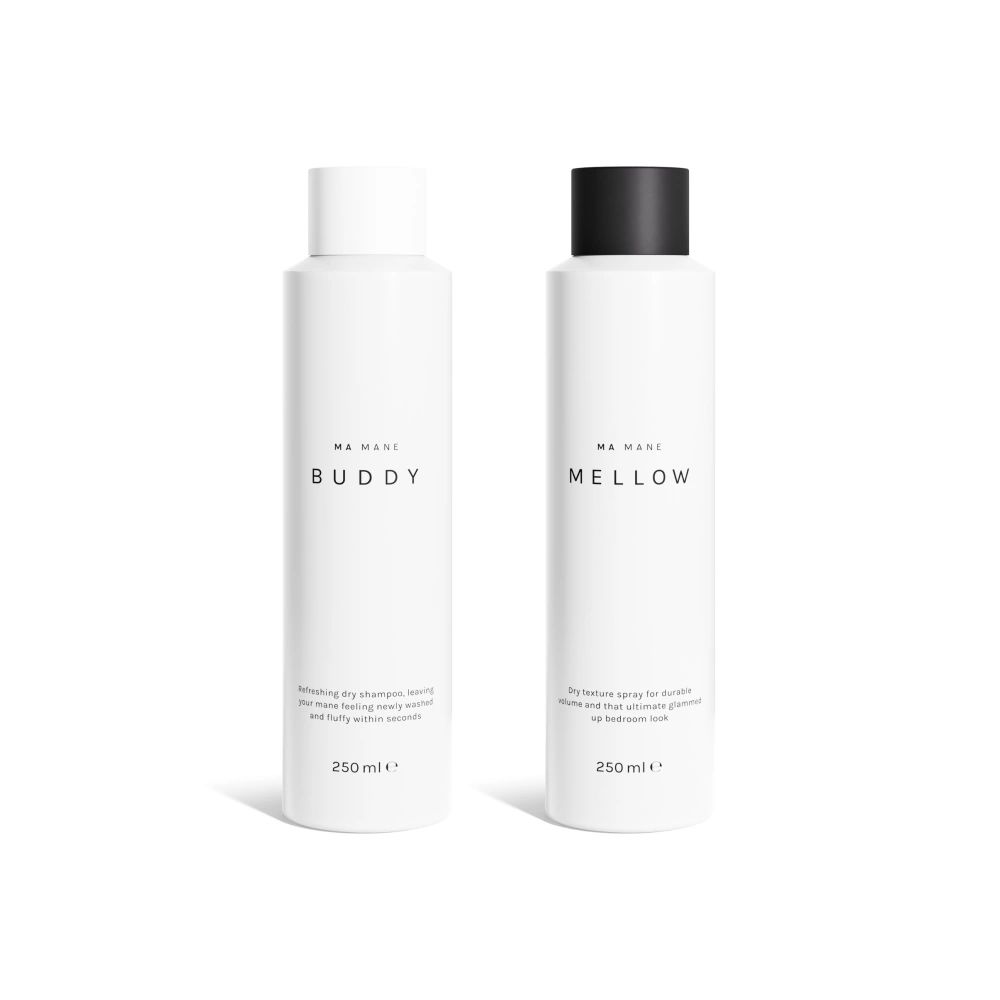 BUDDY Dry Shampoo och MELLOW Texture Spray